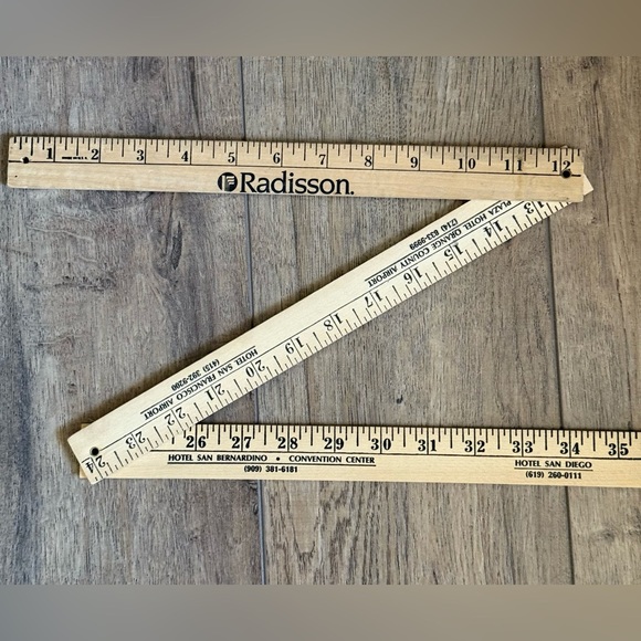 VTG Radisson Hotel San Bernardino•Convention Center Folding Yardstick - Picture 1 of 4
